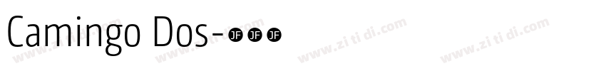 Camingo Dos字体转换
